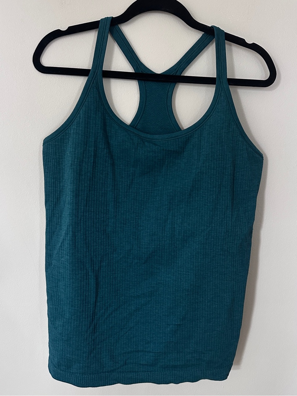 Lululemon Ebb to Street tank top Storm Teal size 14